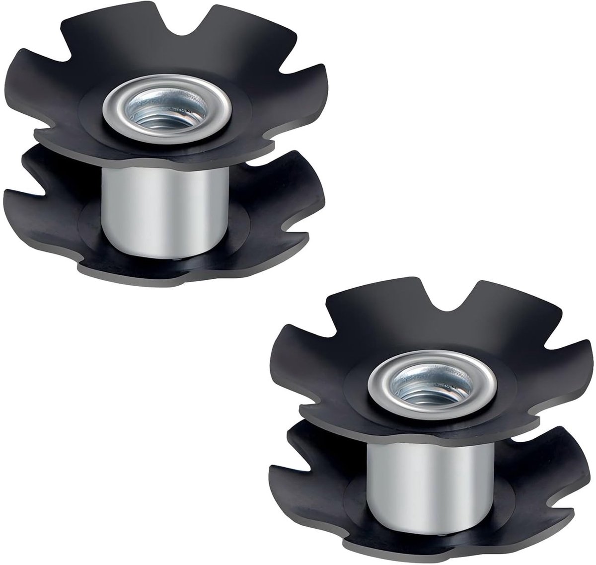 ZEYNOMAX - 2 Stuks Fiets Headset Star Nut voor Vorken 1-1/8 Inch (28.6mm)