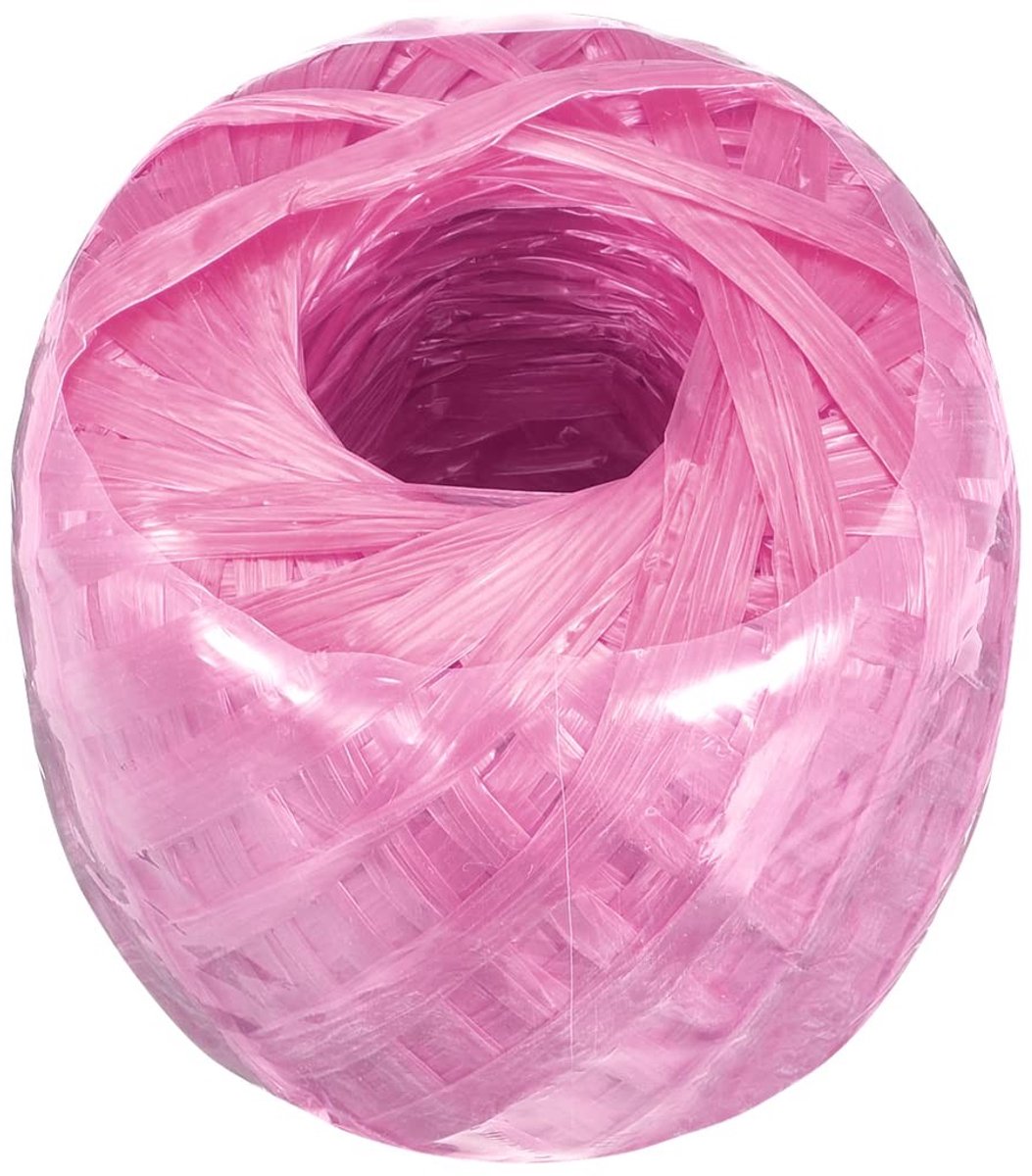 ZEYNOMAX- Touw 100m - Polyester/Nylon - DIY - Boek Gebundelde Verpakking - Lichtgewicht - Roze - Koord