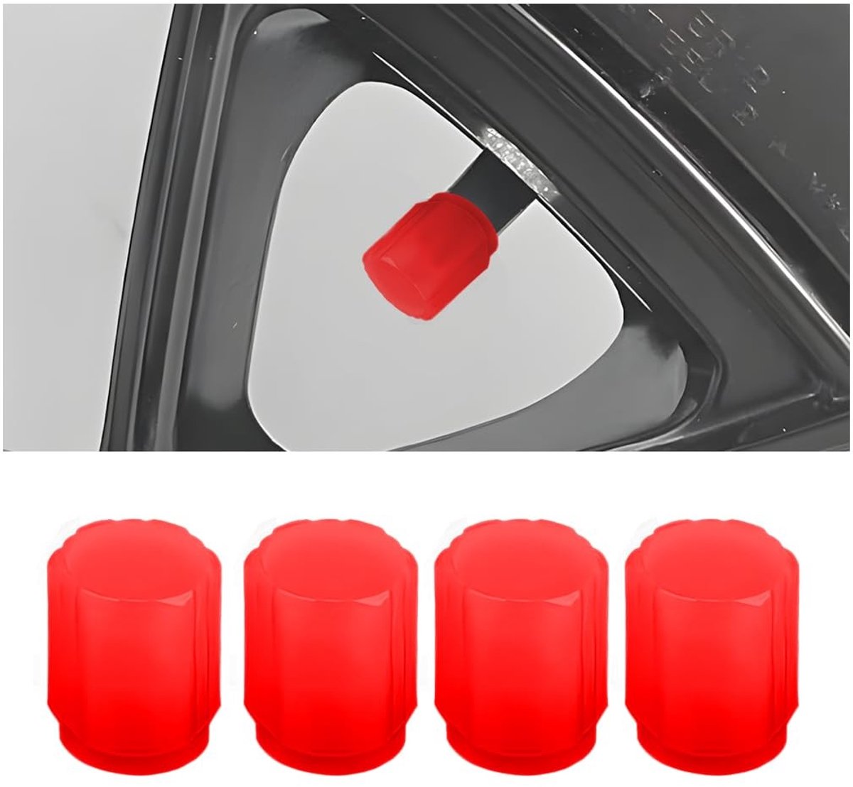 Dailygoods- Autoventieldoppen Lichtgevend - Ventieldoppen Auto - Decoratie-accessoires - Universeel - 20 Stuks - Hoogwaardig ABS