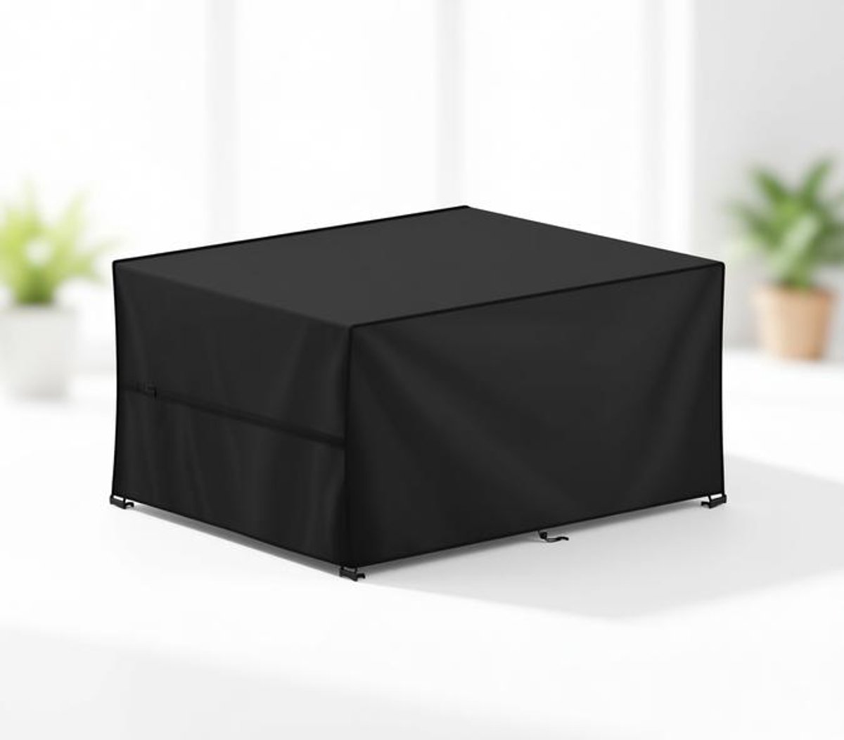 ElleMooi Tuintafelhoes 140x80x75cm Waterdichte Outdoor Tafelhoes 420D Oxford-Stof Winddicht UV-Bestendig Beschermhoes voor Tuintafel en Stoelen