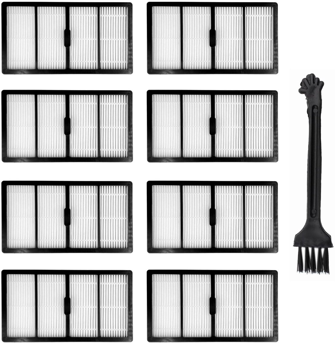 Dailygoods - 8 S9-serie filters - Vervangingsfilters - Ondersteunt optimale stofzuigprestaties - 13,5 x 7,5 x 2 cm - Compatibel met iRobot Roomba...