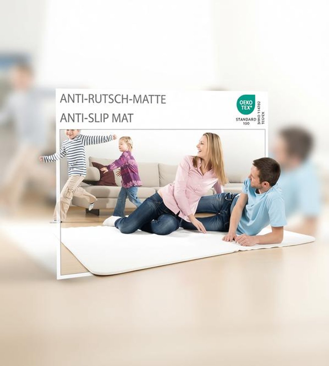 ElleMooi Antislip Ondertapijt 140x140 cm - Universele Slipmat voor Vloerkleed, Matras, Lade en Kofferbak - Wit