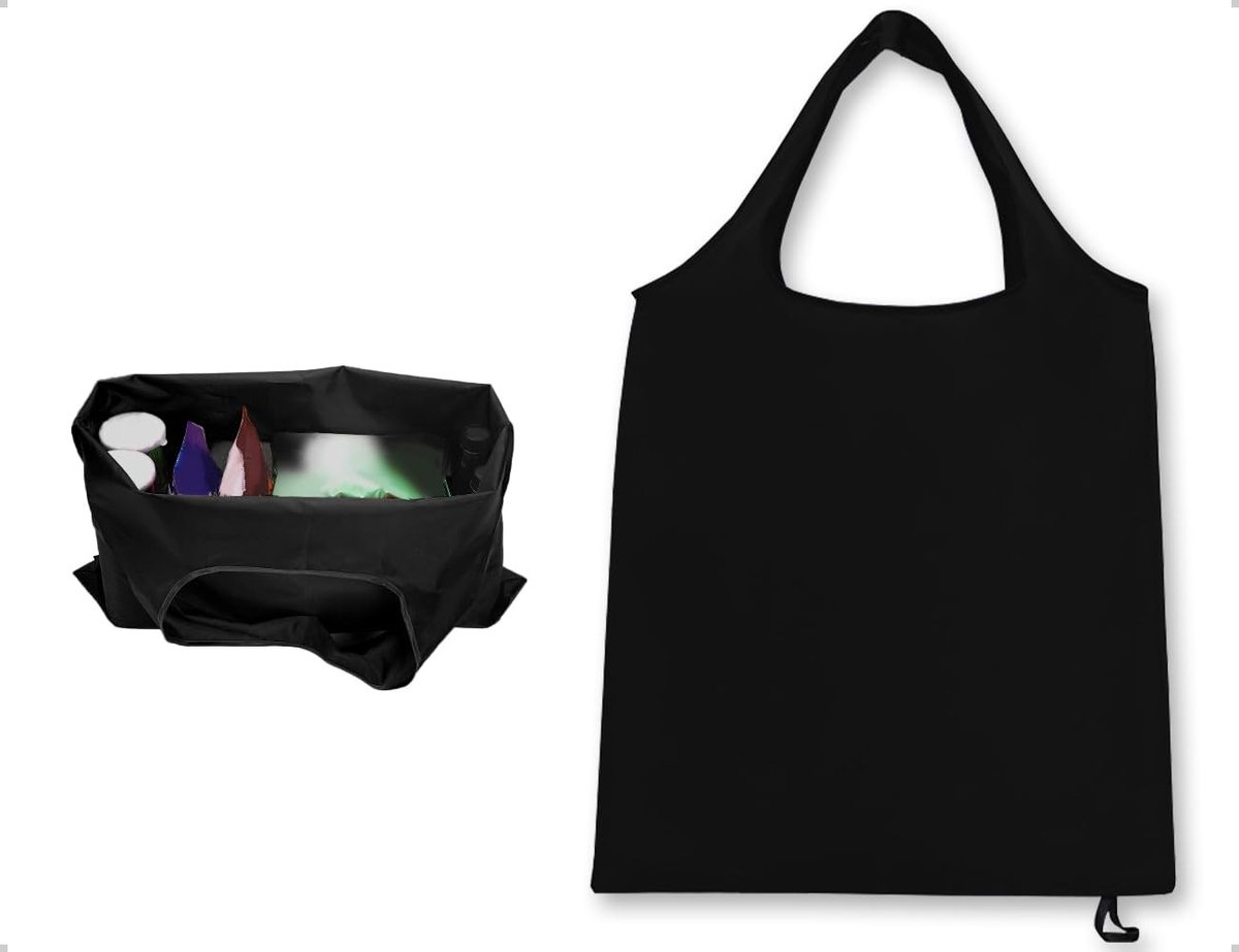 Dailygoods- Boodschappentas opvouwbaar - Duurzaam polyester - Lichtgewicht - Grote draagtas (69 x 56 cm) - Herbruikbaar - Tot 20 kg capaciteit - Shopper