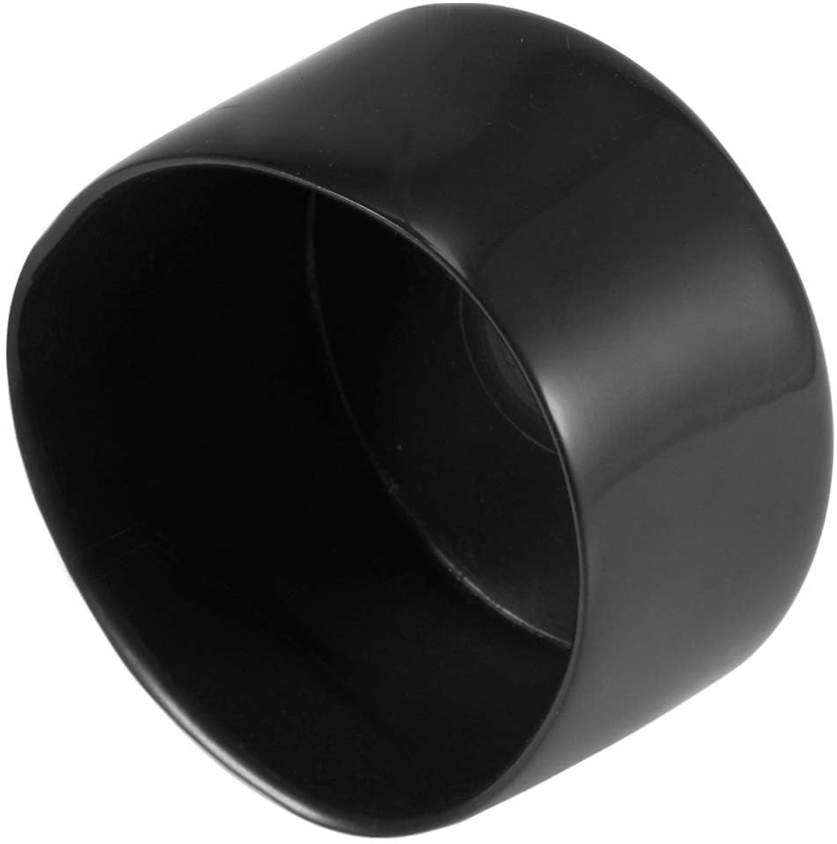 Dailygoods- Eindkap 50 mm ID - 8 Stuks - Zwarte Rubber/Schroefdoppen - Draadbeschermers - Flexibele Hoezen - Hoogwaardig PVC - Draadkap
