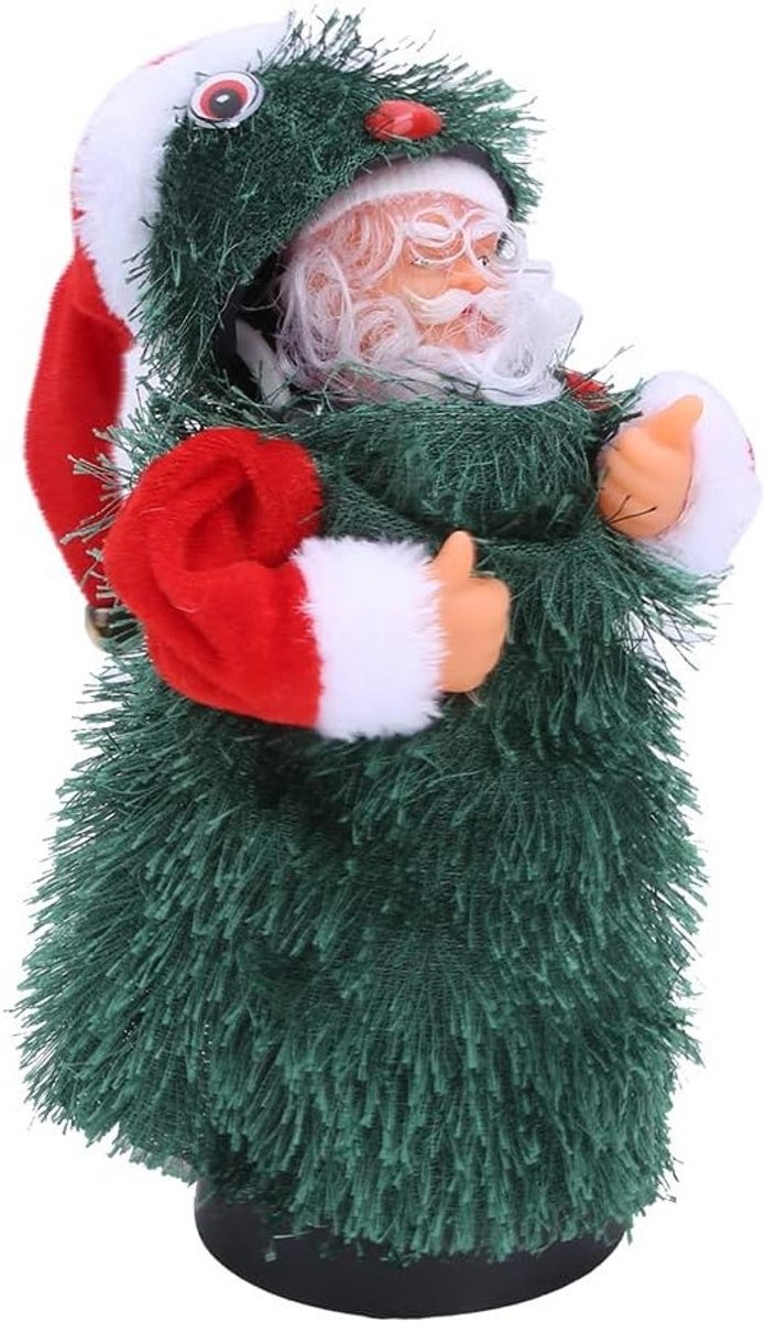 Muzikale Dansende Kerstman Pop van 30 Cm - Feestelijke Decoratie voor de Kerstperiode met Licht en Beweging