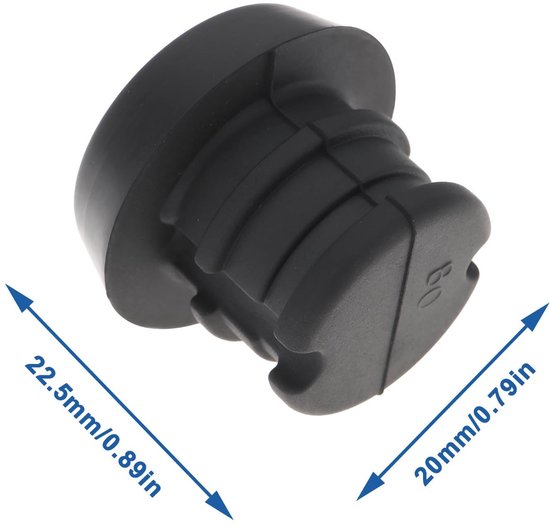 Cosensi- Rubber Bumper 2 Stuks - Compatibel met Meucci - Duurzaam Rubber - 20x22,5mm - Beschermt Cue Butt - Eenvoudig te Installeren - Keubumper van Cosensi — afbeelding 4