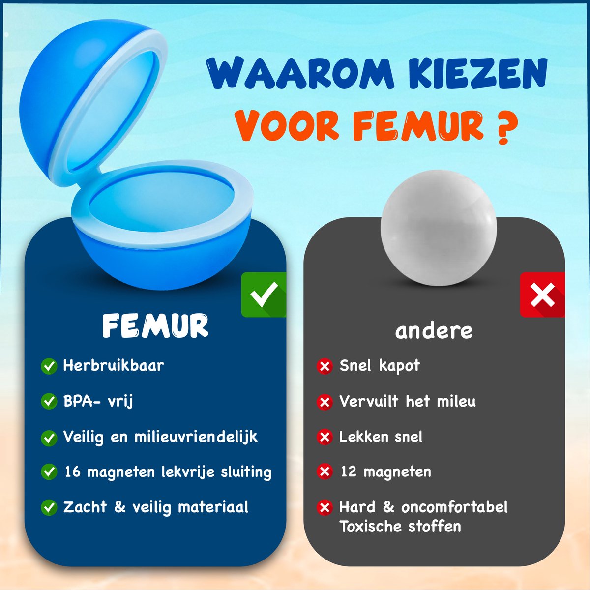 FEMUR Waterballonnen - 10 stuks - Zelfsluitend & Hervulbaar Waterspeelgoed - TikTok - Herbruikbaar - Magnetisch — afbeelding 3