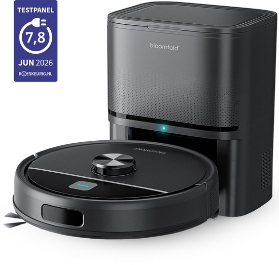 Bloomfold Robotstofzuiger met Dweilfunctie & Leegstation - Bol