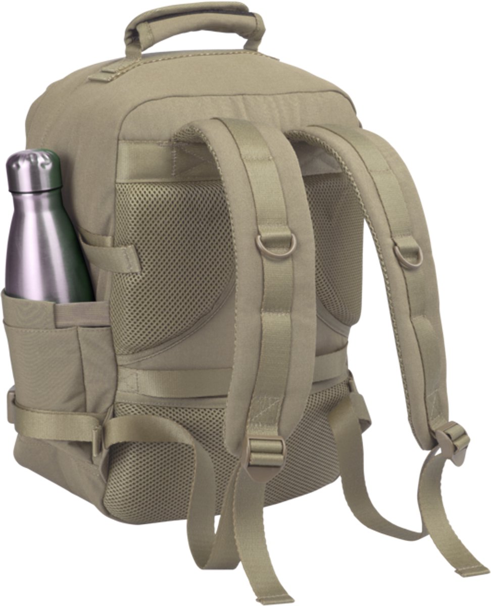 CabinMax Metz Reistas – Handbagage 24L Ryanair / Wizz Air – Rugzak Transavia – Schooltas - 40x30x20 cm – Compact Backpack – Lichtgewicht – zandsteen kleur – foto 6