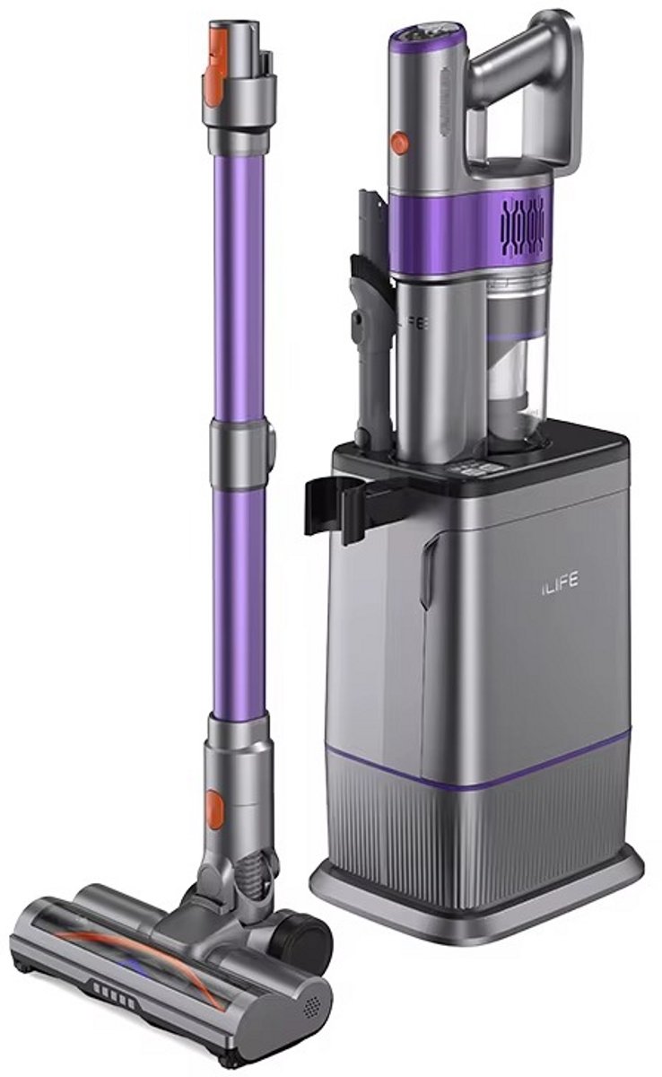 iLife H90 Pro Draadloze Steelstofzuiger - Stofopvang en Laadstation - 2 in 1 - Compact en Lichtgewicht - Kruimeldief - Stofzuiger