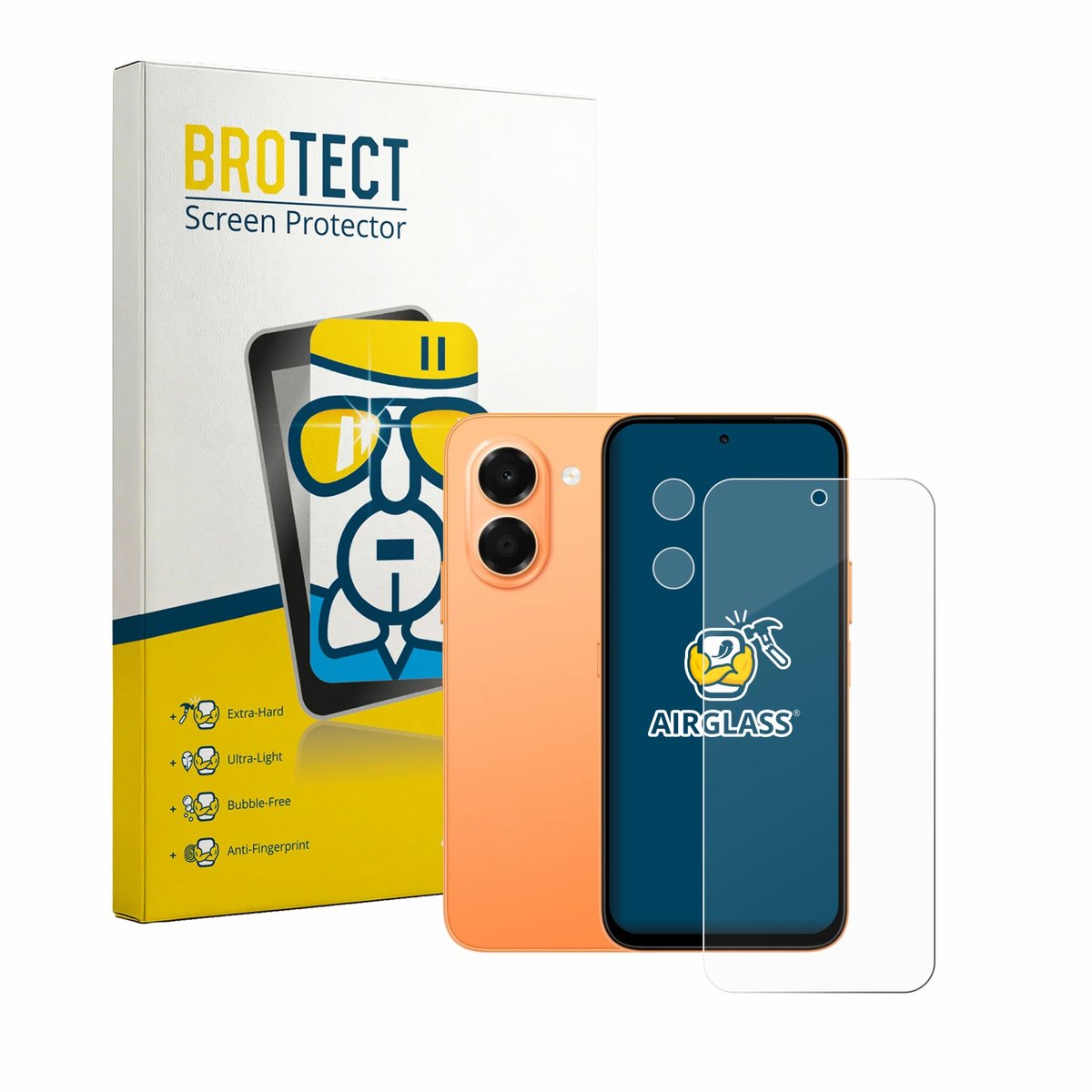 Screenprotector voor Honor X7e (Voor+Camera) Beschermglas transparant