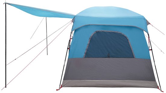 vidaXL - Familietent - 8-persoons - Blauw - Polyester van Vidaxl — afbeelding 5