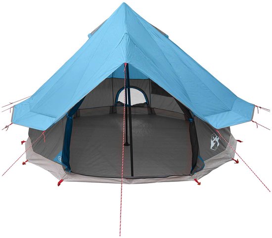 vidaXL - Tipi - Tent - met - dak - Blauw - 250 - x - 250 - cm - Polyester - en - Staal van Vidaxl — afbeelding 5