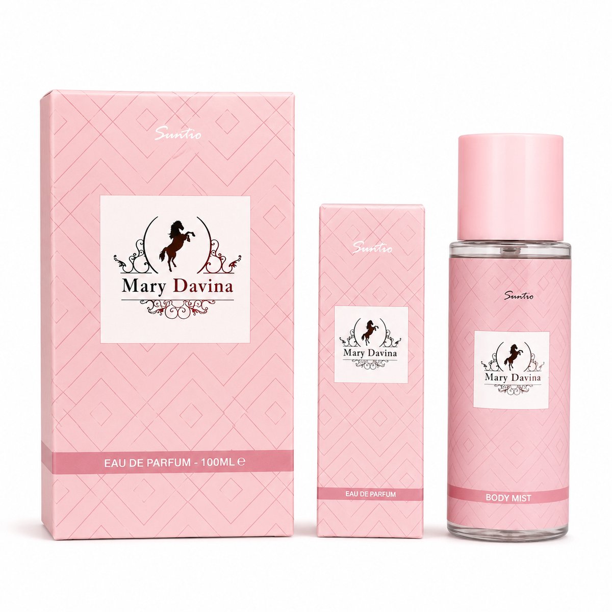 Sentio - MARY DAVINA - Combi Pack 100ml Eau de Parfum + 15ml Eau de Parfum + 100ml Body Mist