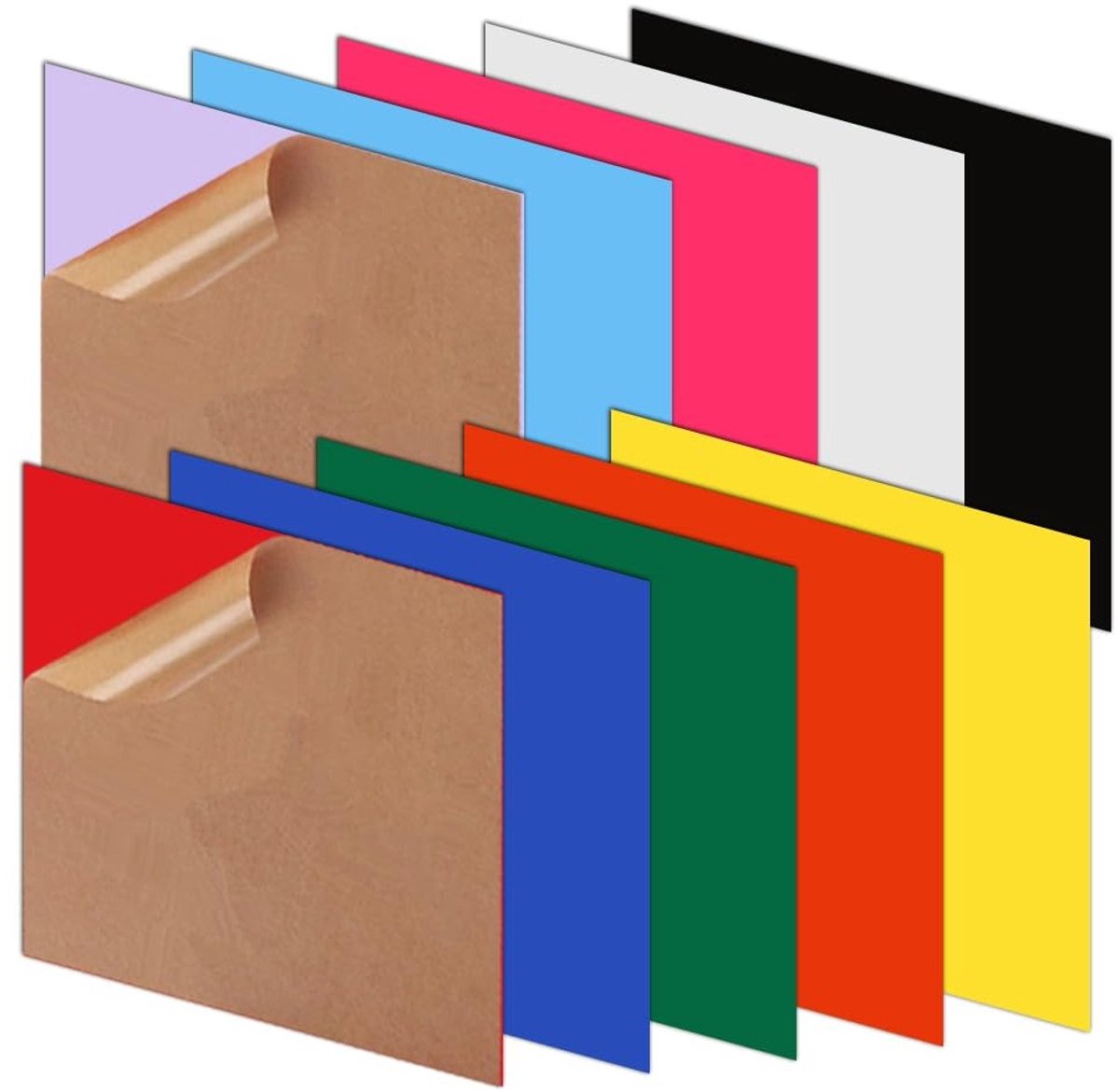Acrylglas plaat 20 x 20 cm (3 mm) voor kunsthandwerk, decoratie en modelbouw, gekleurde lasersnijplaten voor creatieve projecten