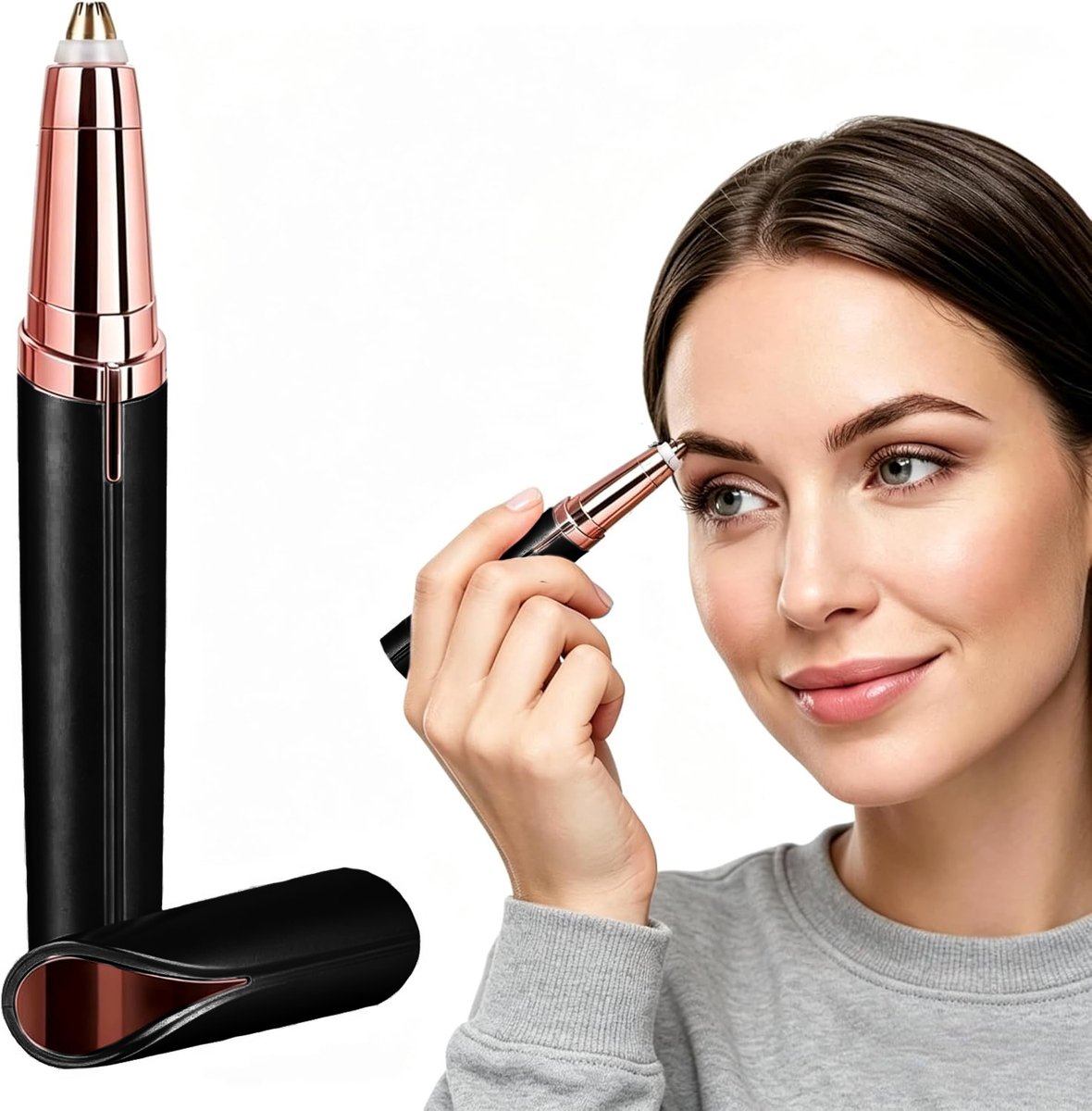 Ulisem - Epilator-Gezichtsepilator vrouw- Pijnvrije ontharing- gezichtsepilator- USB- elektrische ontharing - zwart