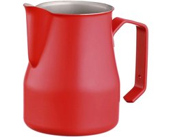 Schuimkannetje - Melkkan - Melk opschuimen - Roestvrij staal - 75 cl - Rood