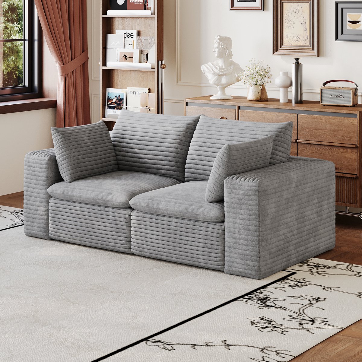 MODENUIT Sofa 180 cm - Modulbank Met Afneembare Bekleding - Voor Woonkamer En Slaapkamer -