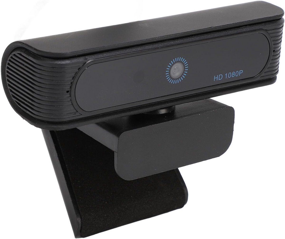 Full HD Webcam - Computer Camera - Veilig Inloggen - 120 Graden Groothoek - 1080P Resolutie - Zwart