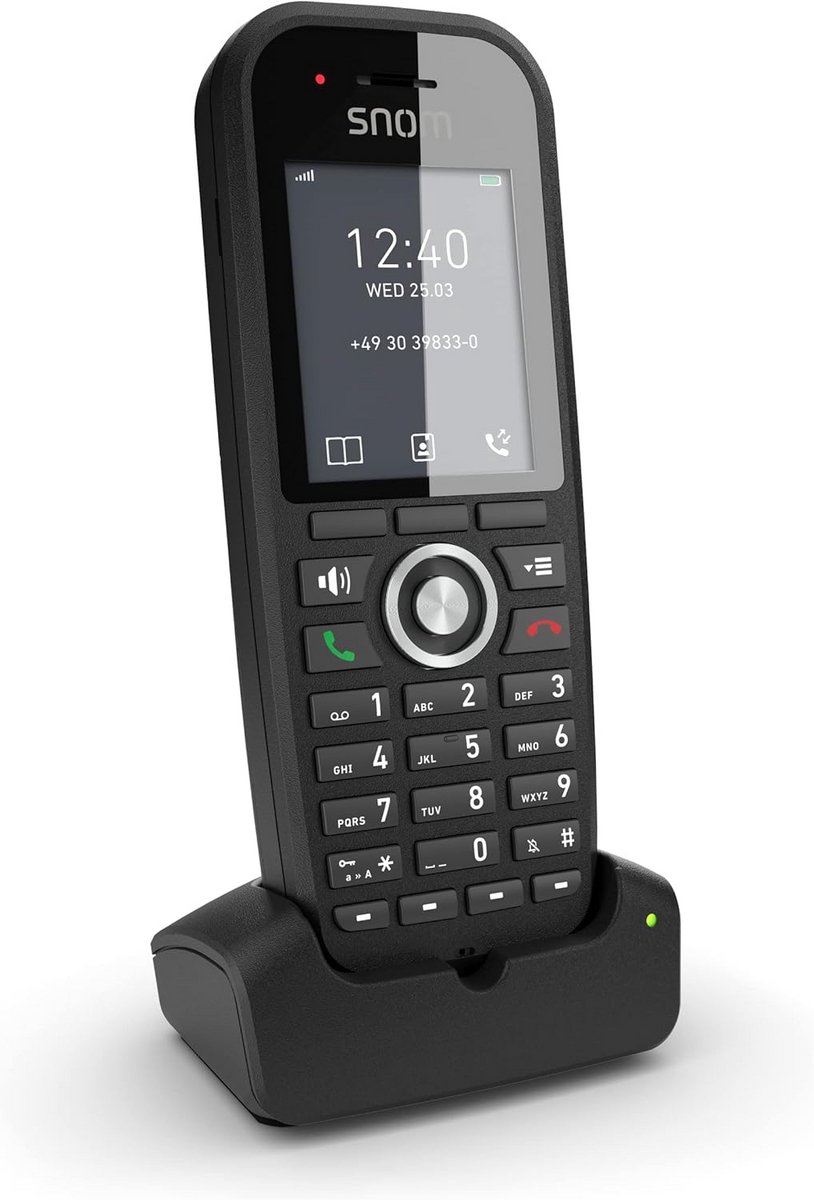 Draadloze Telefoon Handset - DECT Handset - Professioneel Bellen - Lange Batterijduur - 12.8 x 5.3 cm - Zwart