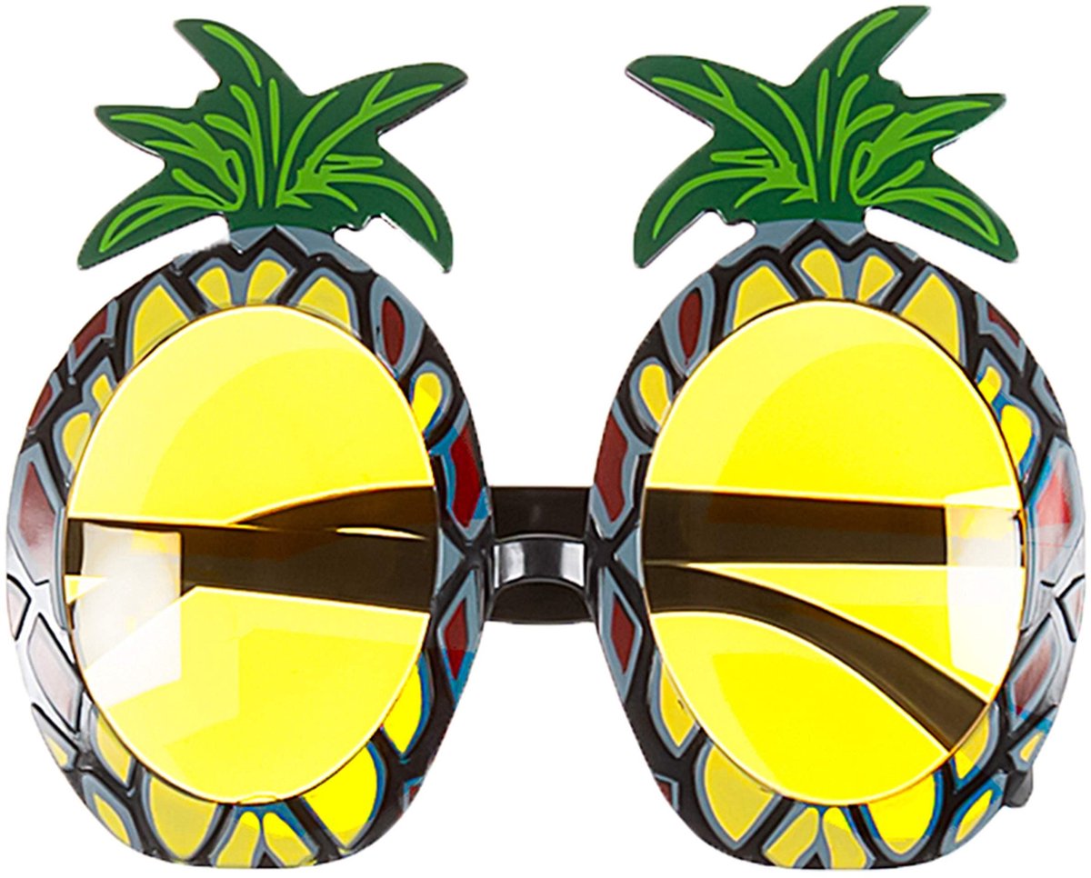 Dailygoods- Hula Kostuum 5 Stuks - Hawaiiaanse Leis - Ananas Zonnebril - Tropische Decoratie - Strand Party Decoraties - Lichtgewicht en Multicolors - Thema Kostuum