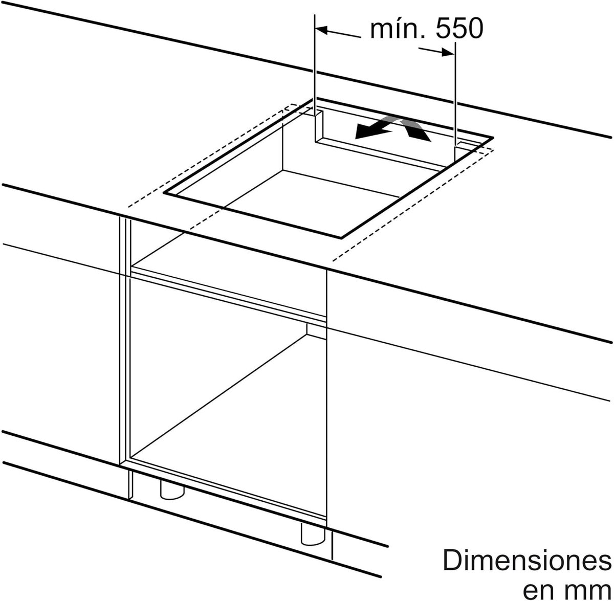 Inductie kookplaat - Inbouw kookplaat - Snel koken - Kinderslot functie - 60 cm - Zwart