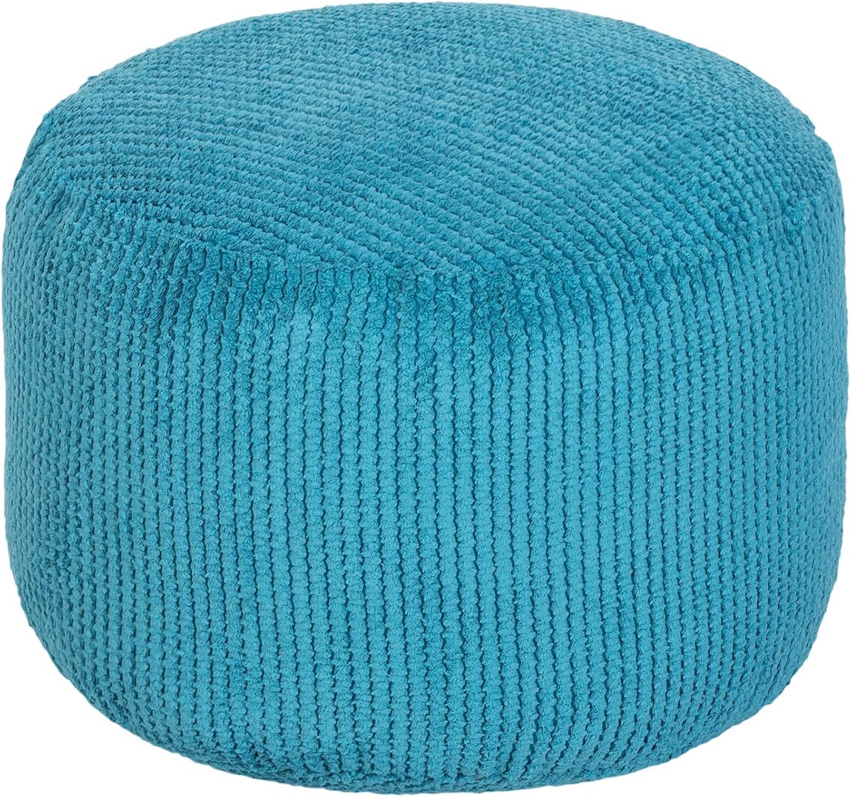 Zitzak Poef - Voetenbankje Rond - Comfort Verhogend - Ergonomisch Ontworpen - 44 x 44 x 30 cm - Groenblauw