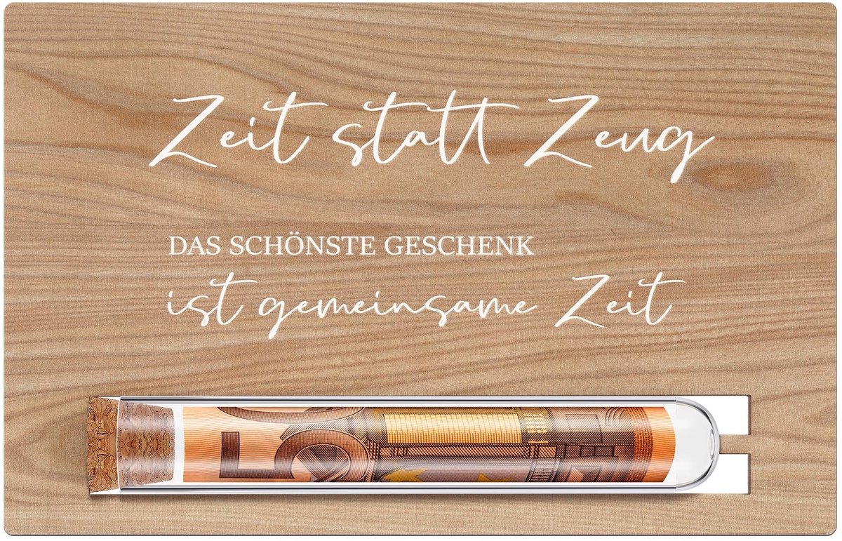 Dailygoods- Cadeaubon - Houten Cadeaubonnenverpakking - Geldverpakking - Tijdcadeau - Perfect voor Vele Gelegenheden - Mooi Design - Waardebon