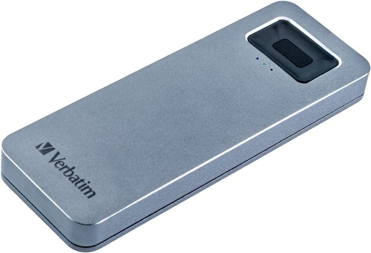 Externe SSD - Draagbare Opslag - Veilige Data Opslag - Vingerafdruk Beveiliging - 512 GB - Grijs