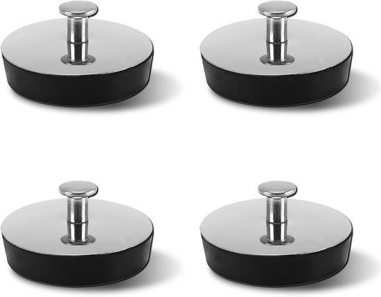 Foto: Gootsteen plug set afvoer stopper water dicht maken geurloos duurzaam rubber 4 stuks 35mm zilver