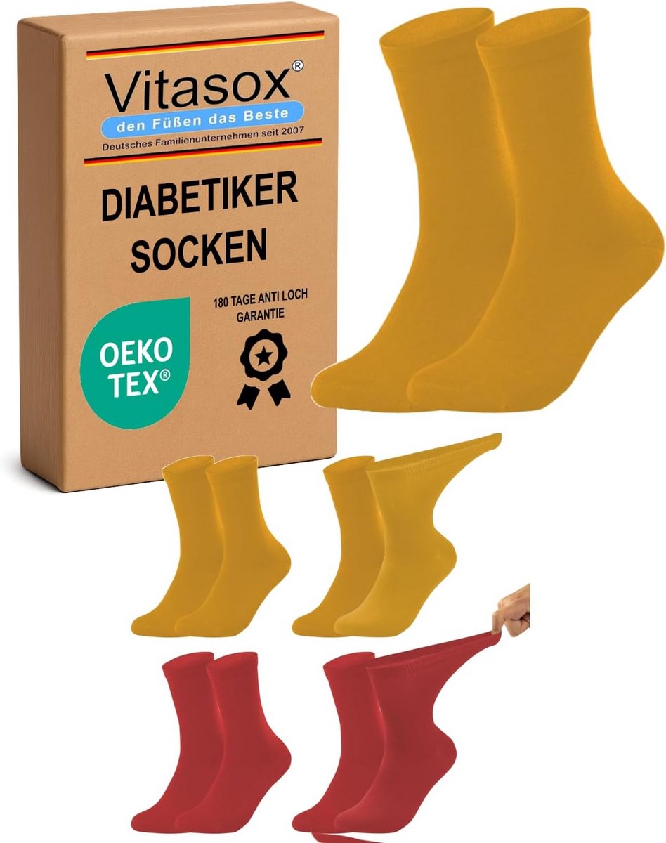 Gezondheidssokken Dames - Extra Brede Band - Comfortabel Dragen - Niet Afsnijdend - Zonder Rubber - Zwart