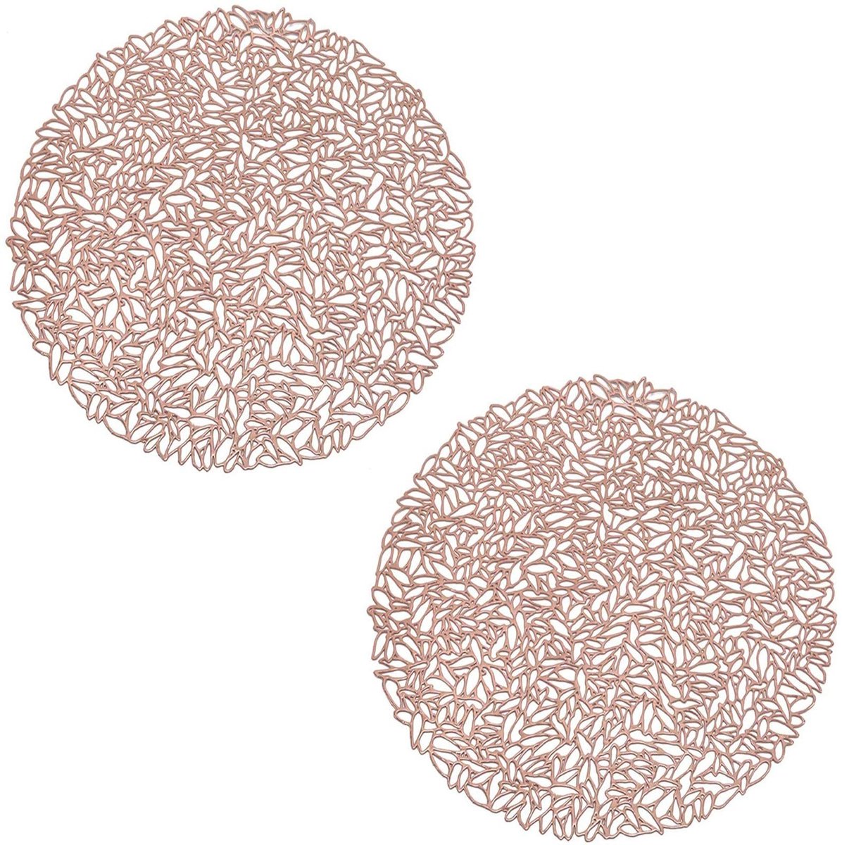Dailygoods- Placemat Ronde Warmte-isolatie - Placemats PVC - Tafeldecoratie - Waterdicht - Oliebestendig - Diameter 38 cm - Tafelmat
