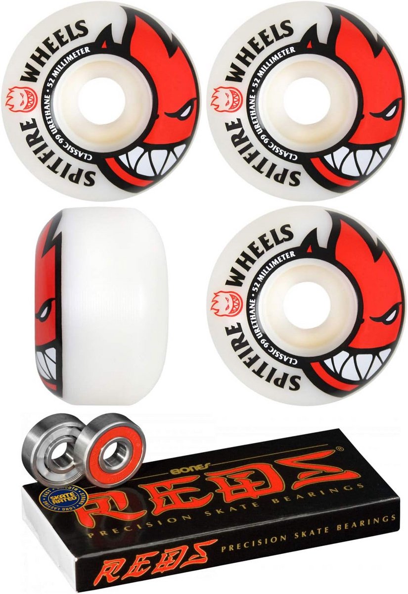 Skateboard Wielen Onderdelen Set Skateboarden Inclusief Lagers 52mm Diameter