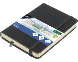 Schetsboek A6 Stevig Hardcover 80 Vel 140g Crèmepapier Met Elastiek