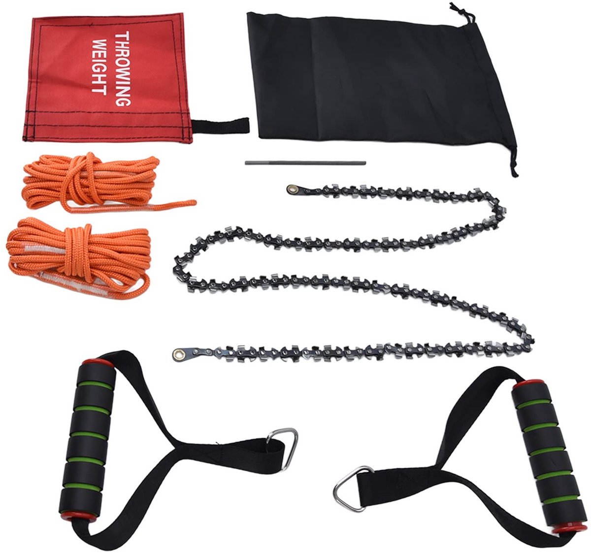 Dailygoods- Handzaag Compact - Opvouwbaar - Hoogwaardige Manganese Staal - Voor Buiten - Camping - Flexibele Ketting - Takkenzaag