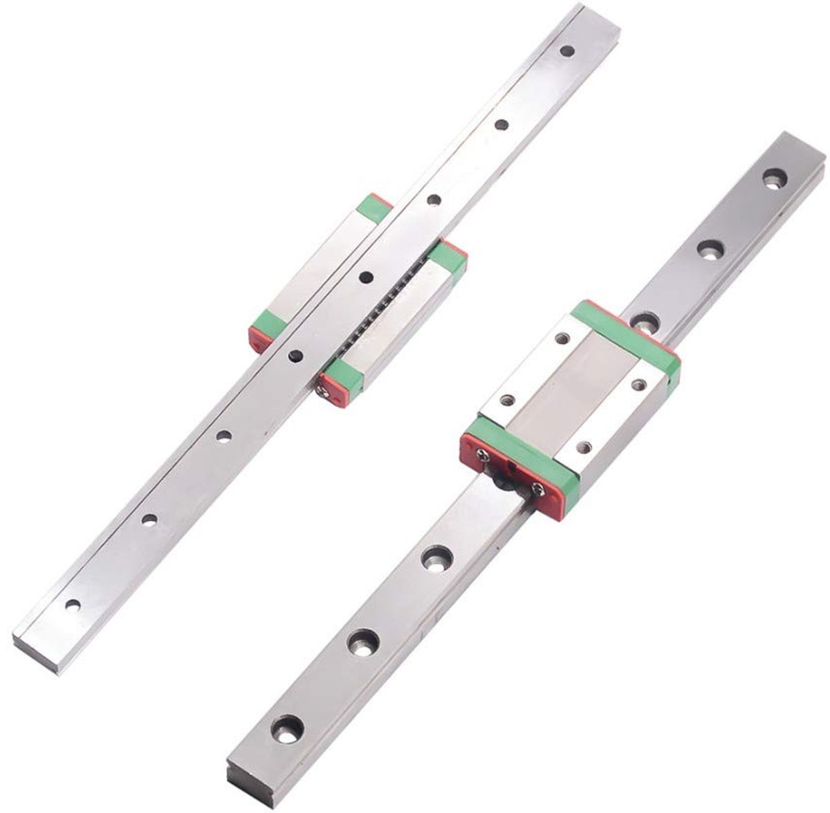 Dailygoods- Lineaire Geleider 100/150/200/250/300/350mm - MGN12H Rail - MGN12H Blok - Geschikt voor 3D Printers - Schokbestendig - Duurzaam Metaal