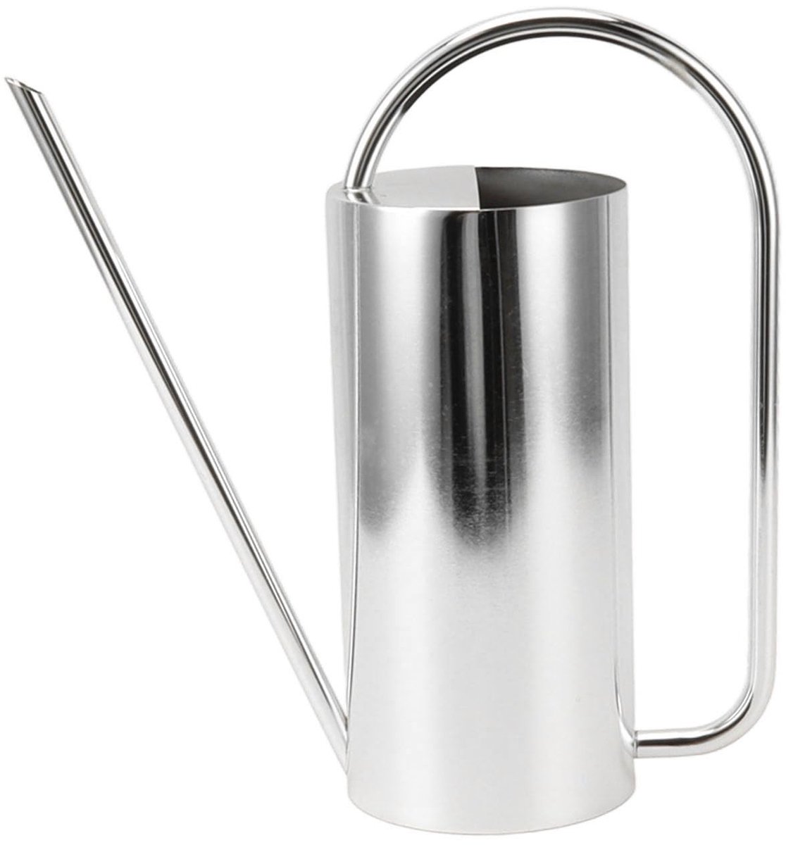 Dailygoods - Planten Gieter - Lange Uitloop - Grote Capaciteit 1500ml - Roestvrij staal kleur - Tuinbenodigdheden - Geschikt voor binnen en buiten