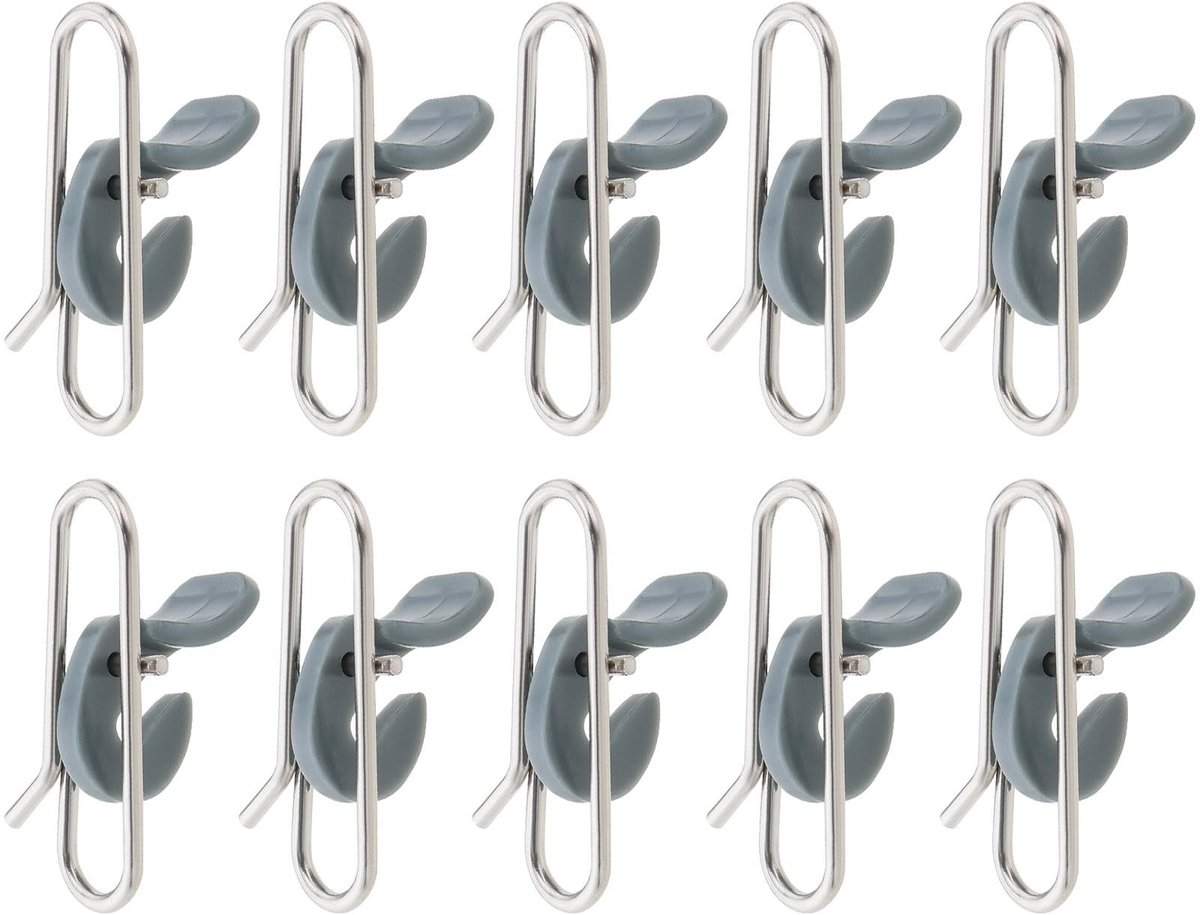 Dailygoods- Aasclips 50 Stuks - Roestvrij Staal - Kunststof - Lichtgewicht - Zeevissen - Duurzaam Materiaal - Vishaken