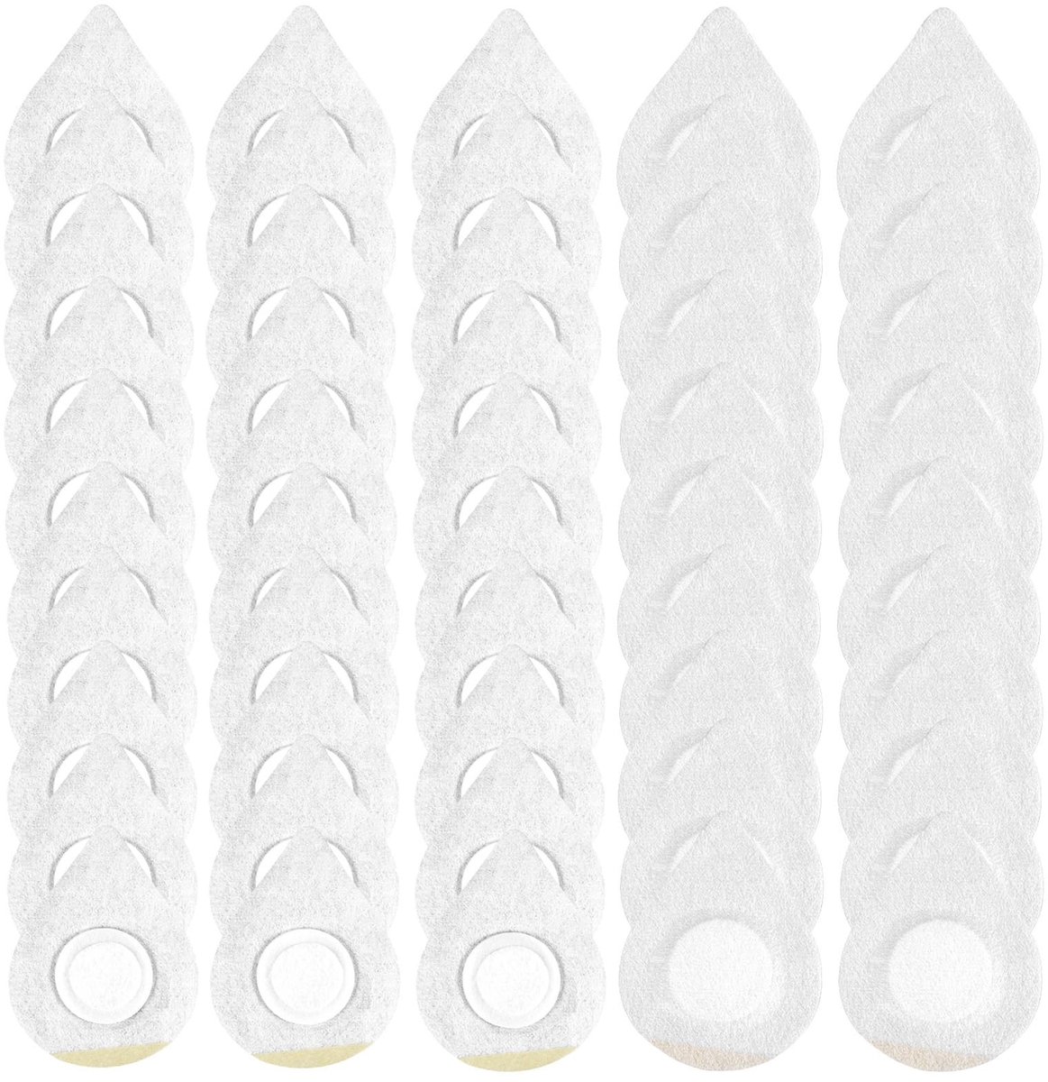 Dailygoods- Navelpleisters 50 Stuks - Zelfklevende Castoroliepleisters - Druppelvormige Navelpleisters - Ademend Microvezel - 7 x 9 cm - Eenmalig Gebruik - Oliepleisters