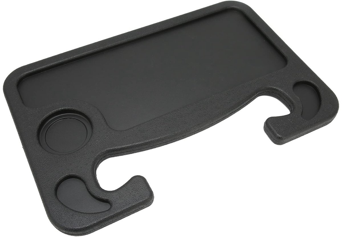 Dailygoods- Stuurwielblad 42 X 28 Cm - Multifunctioneel Bureau - Eettafel - Tafel met Theekophouder - Voor Eten/Computer - Lichtgewicht Ontwerp - Bureaublad