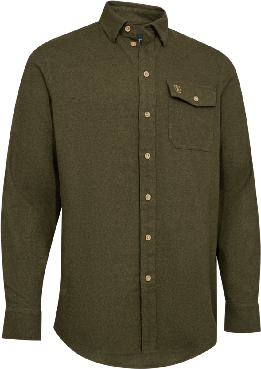 Deerhunter Evan Overhemd Outdoor Overhemd Scandinavisch Overhemd Jacht Overhemd Lange Mouwen Overhemd Cypress