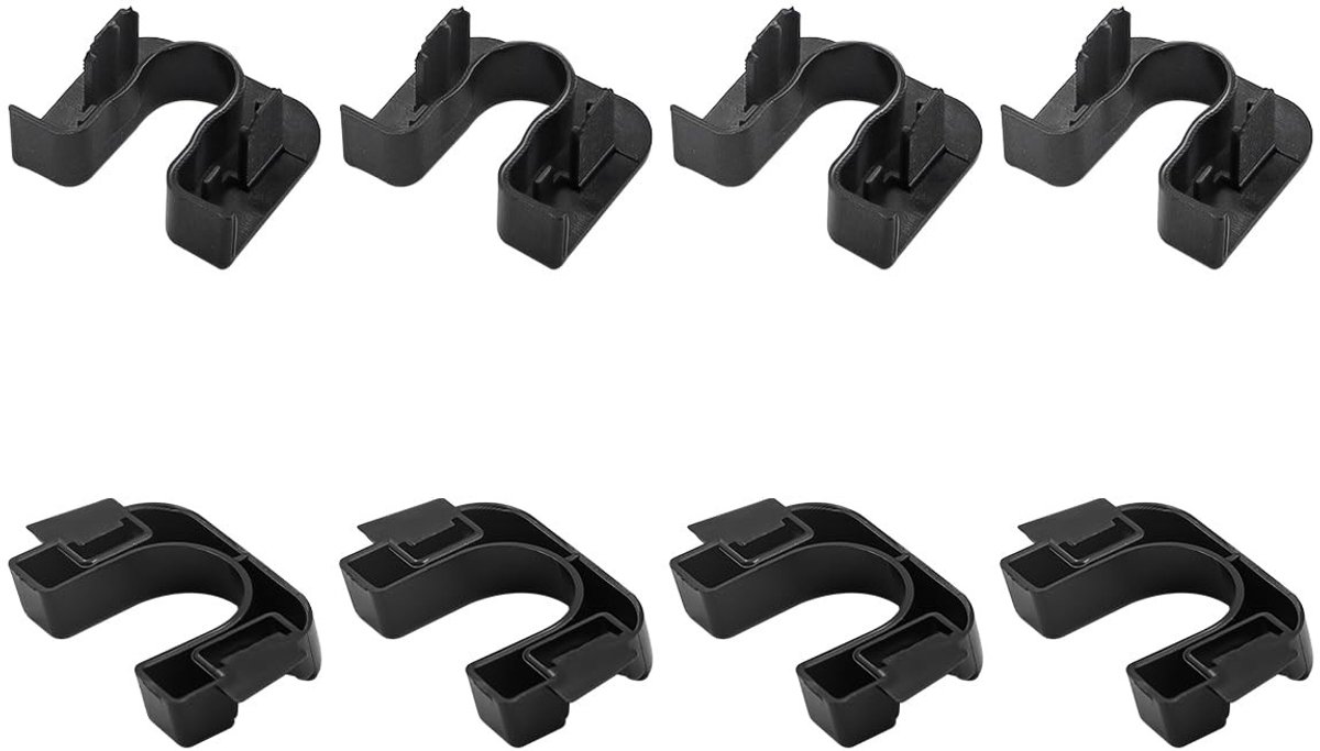Dailygoods - Auto-pakketplankclips - Bevestigingsbeugels - Duurzaam en lichtgewicht - Zwart - Vervangingsonderdeel - Geschikt voor diverse voertuigen...