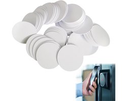 NFC Tag Stickers - Programmable NFC Stickers - Compatibel met Alle NFC-Technology Smartphones - 504 Byte Geheugen - Verpakking van 20