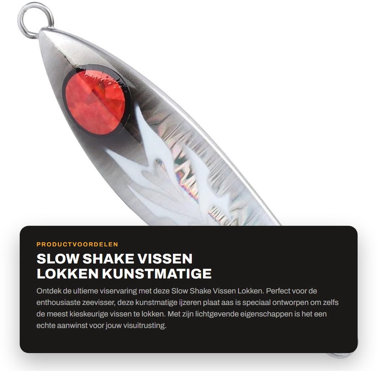 Dailygoods- Vissenlokken 200g - Kunstmatige Aas - Lichtgevend - Zoutwater - Jigging - Zeevisgerei - Kunstaas