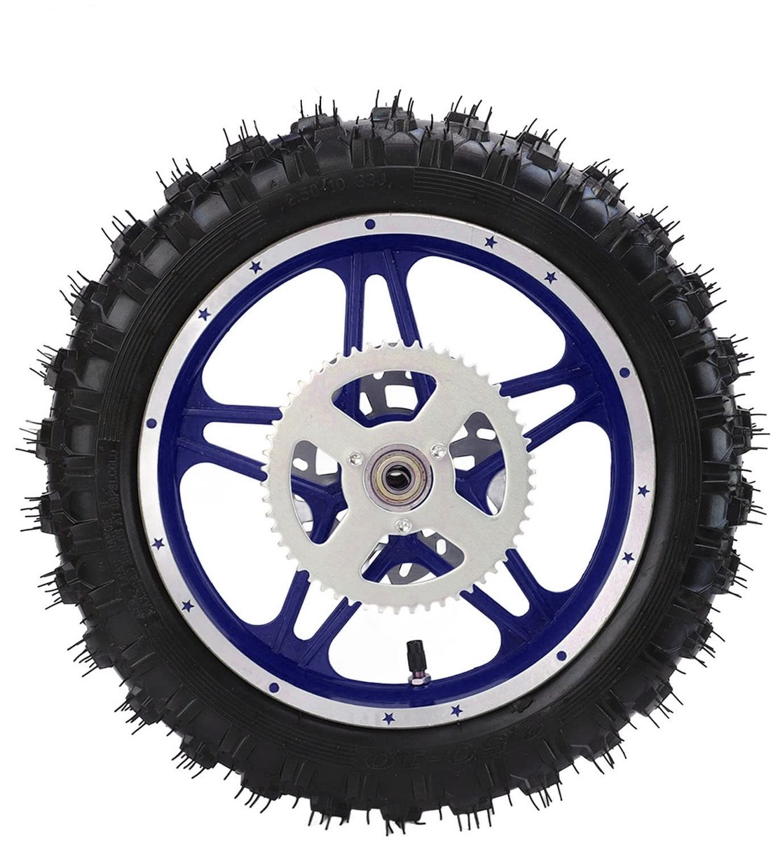Dailygoods- Achterwiel 2,5-10 inch - Slijtvaste Banden - Velg - Binnenband - Montage - Offroad Motorfietsen - Motorband