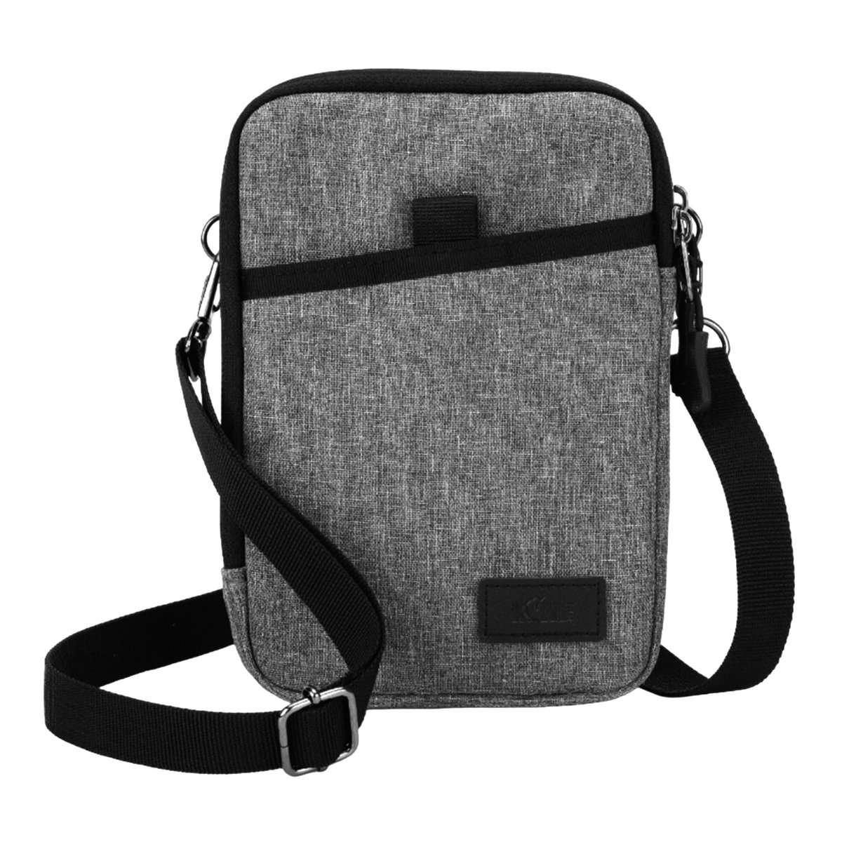 Dailygoods - Drievoudige telefoon tas - Multifunctioneel - Grijs - Voor smartphone en powerbank - Geweldige reisaccessoires - Geschikt voor onderweg