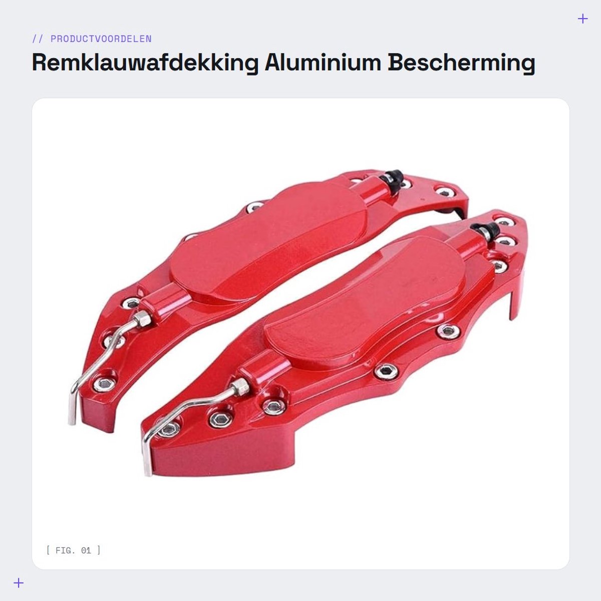 Dailygoods- Remklauwafdekking - 2 Stuks - Aluminium Remklauwbescherming - Geschikt voor 16-17 Inch Wielnaaf - Antioxiderend - Duurzaam Gebruik
