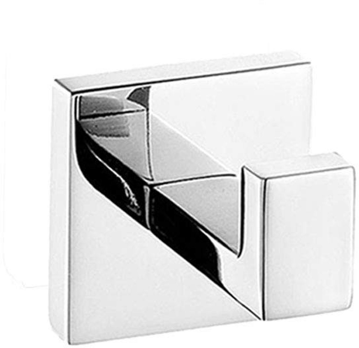 Dailygoods- Handdoekhaak Roestvrij Staal - Zelfklevend - Wandmontage - Duurzaam - Elegant Design - 55mm x 55mm x 25mm - Wandhaak