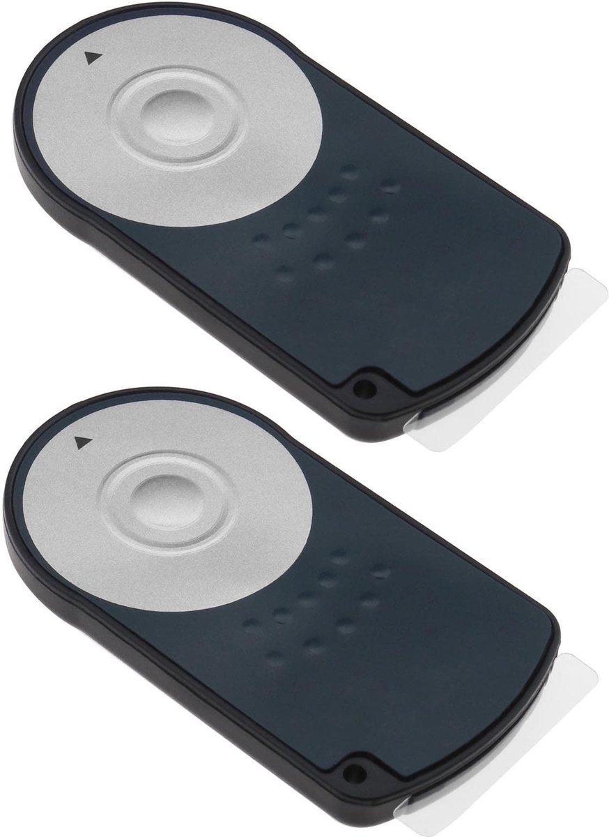 Dailygoods - Draadloze Afstandsbediening - Infrarood Camera Trigger - Zwart - Compatibel met Canon Camera's - 2 Stuks - 5 Meter Bereik