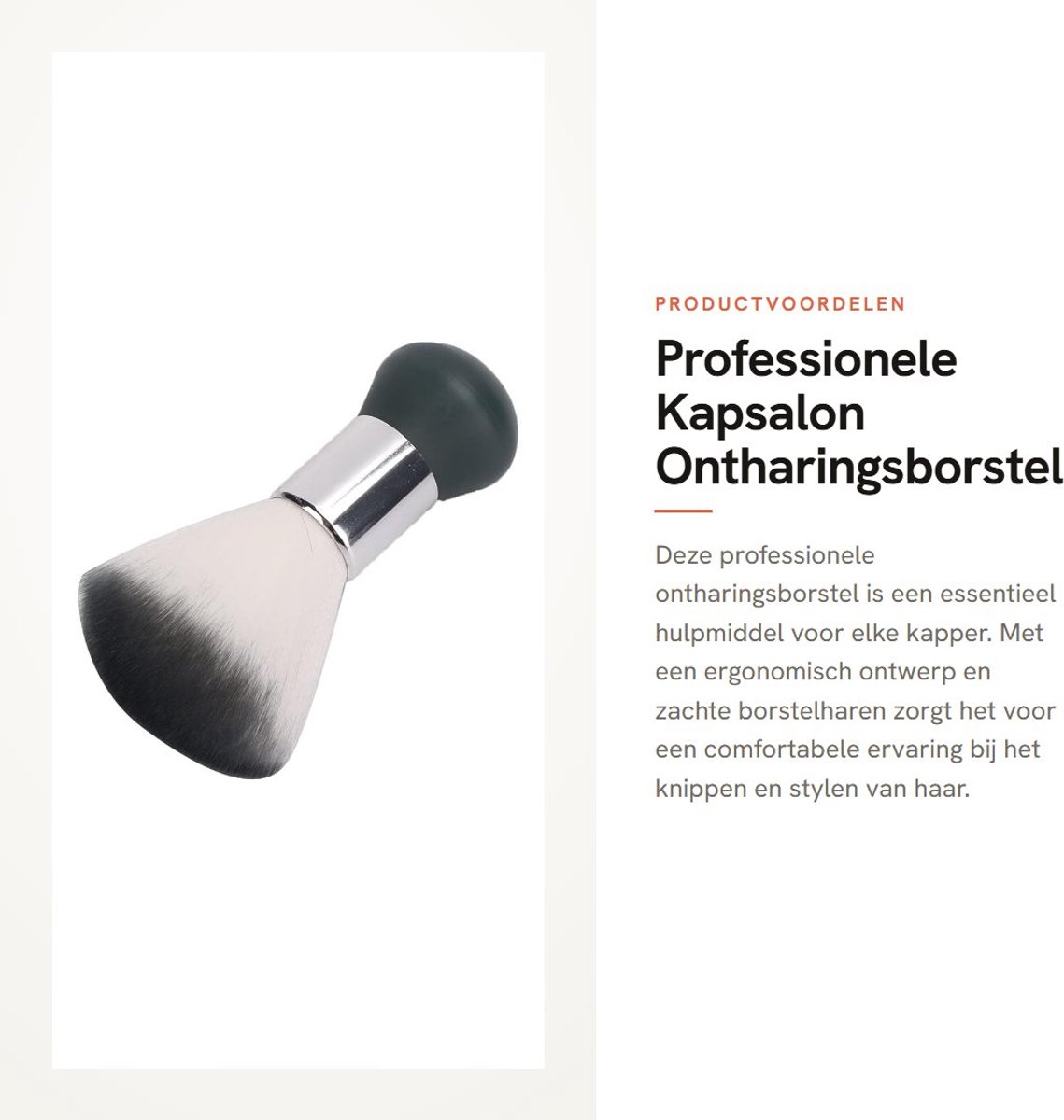 Dailygoods- Haarborstel Professionele Kapsalon - Kappersborstel - Nekborstel - Reinigingsborstel - Ontharingsborstel - Geschikt voor Kapsels